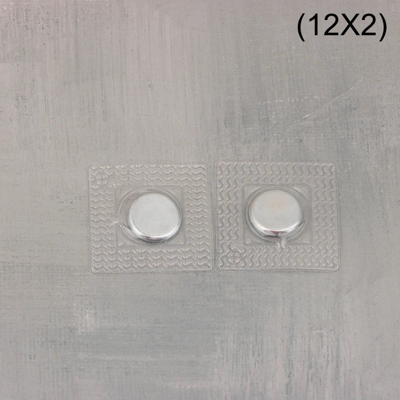 5Pairs PVC Invisible Metal Strong Magnetic Snaps Button Invisible Sew Magnetic Magnet Fastener For Handbag Clothing Qme 12x2