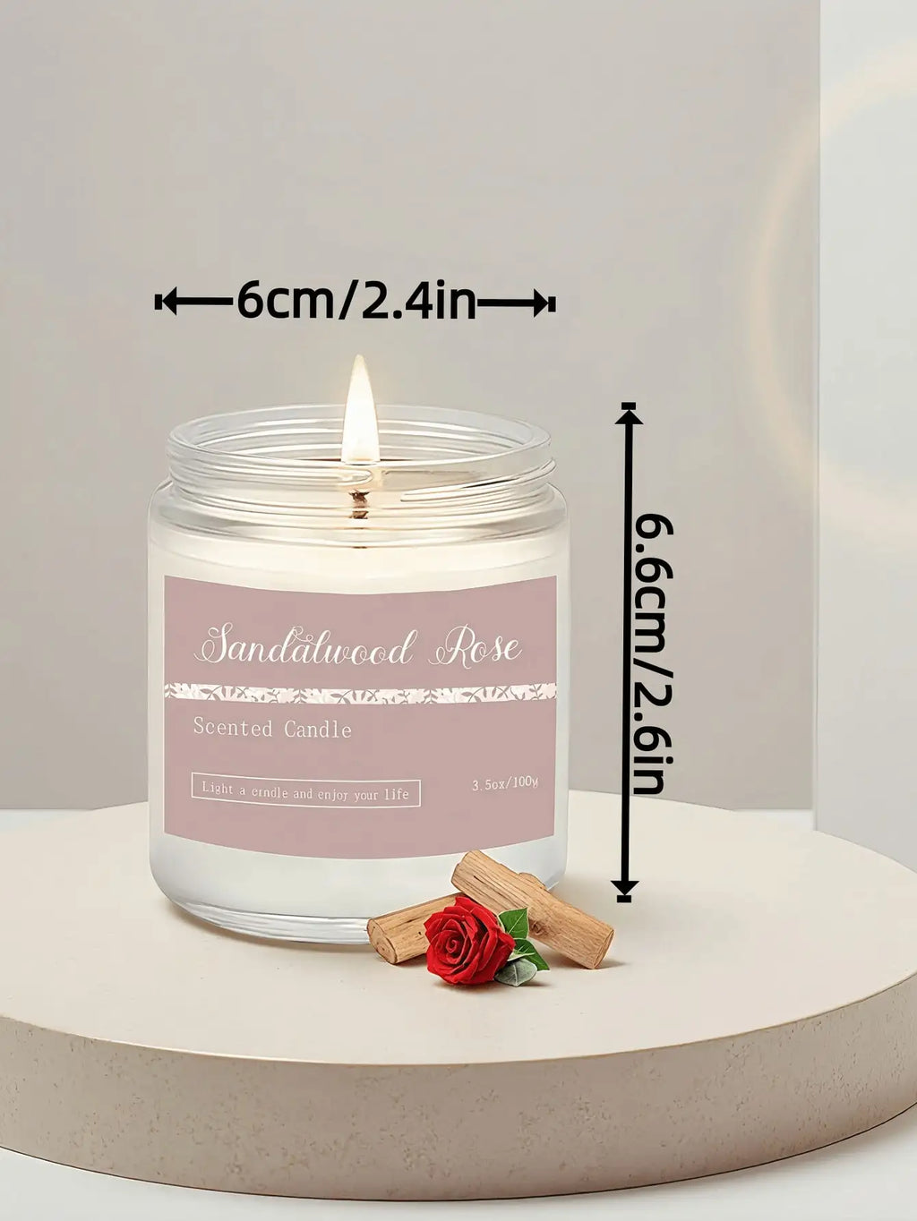 Scented Candles Canned Long-lasting Fragrance Essential Oil Suitable Qme