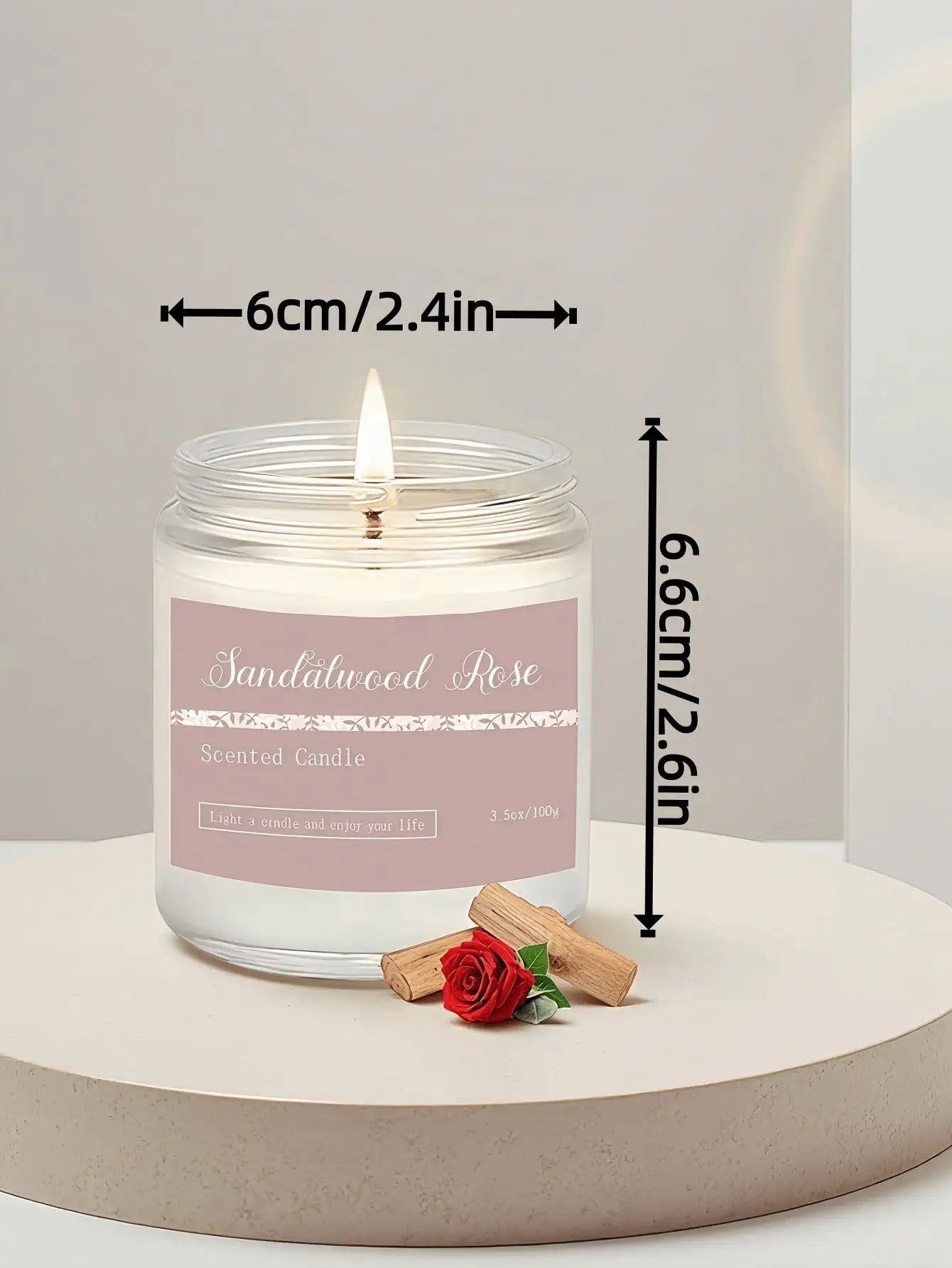 Scented Candles Canned Long-lasting Fragrance Essential Oil Suitable Qme