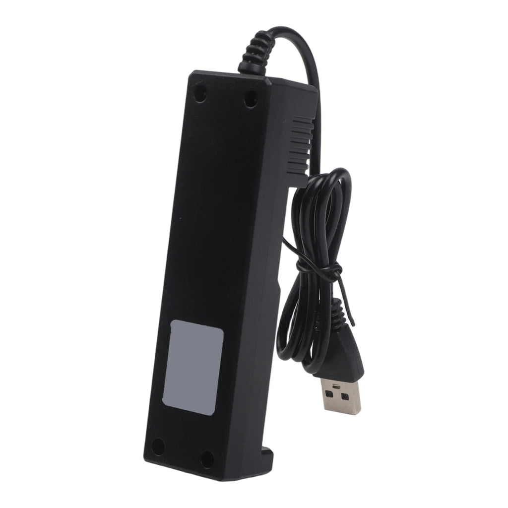 1/2/4Slot 18650-Lithium Battery Charger USB Smart Battery Charger Shell For 21700 10400 14500 16340 16650 14650 Lithium Battery Qme