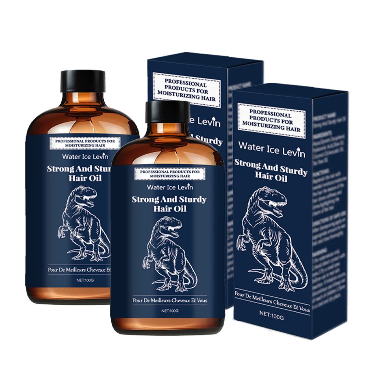 Strong & Sturdy Hair Oil with Hyaluronic Acid, Olive & Coconut Oils for Moisturized, Soft & Shiny Hair Qme ROYAL BLUE 100ml