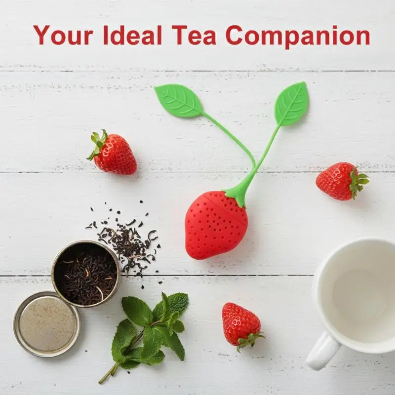 Silicone Tea Infuser Teabag Kettle Loose Leaf Strainer Ball Holder Qme