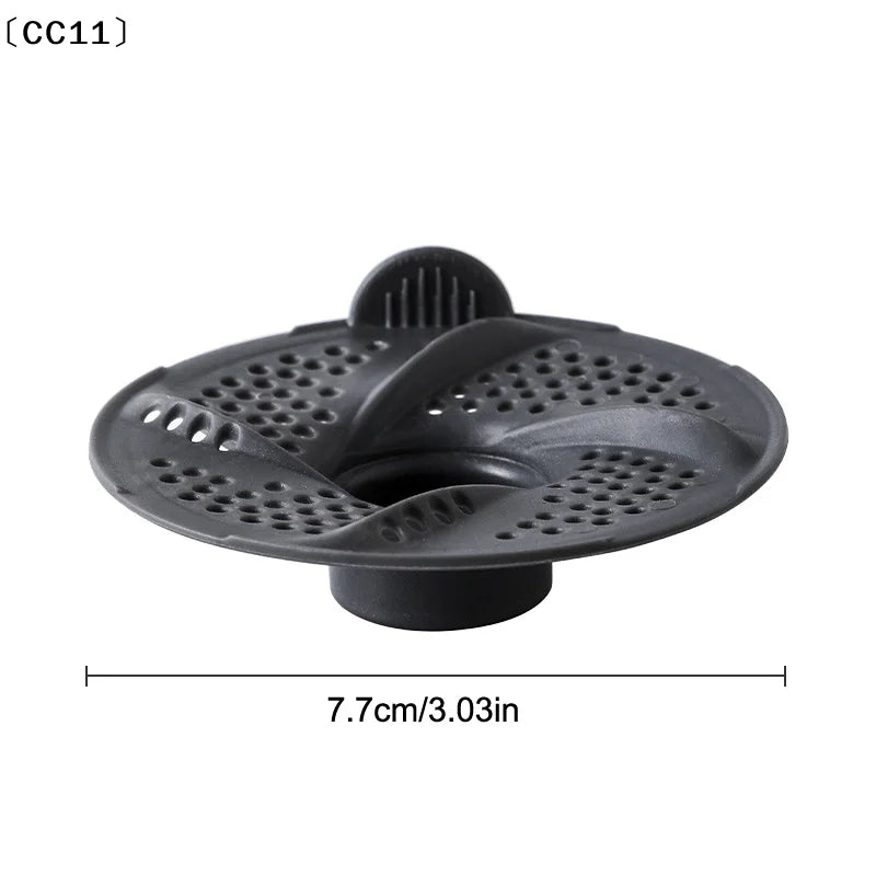 Bathtub Drain Hair Catcher Tub Protector Strainer Shower 3PCSCC11 Qme