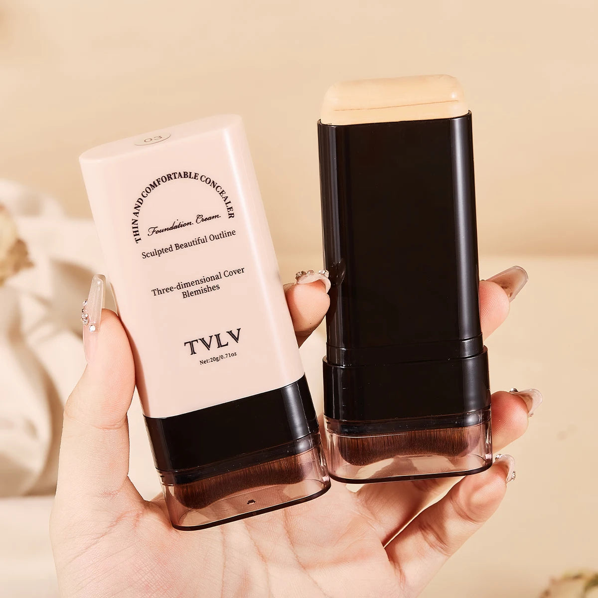 Foundation Make-up Concealer Light Thin Hold Makeup Cover Facial Qme