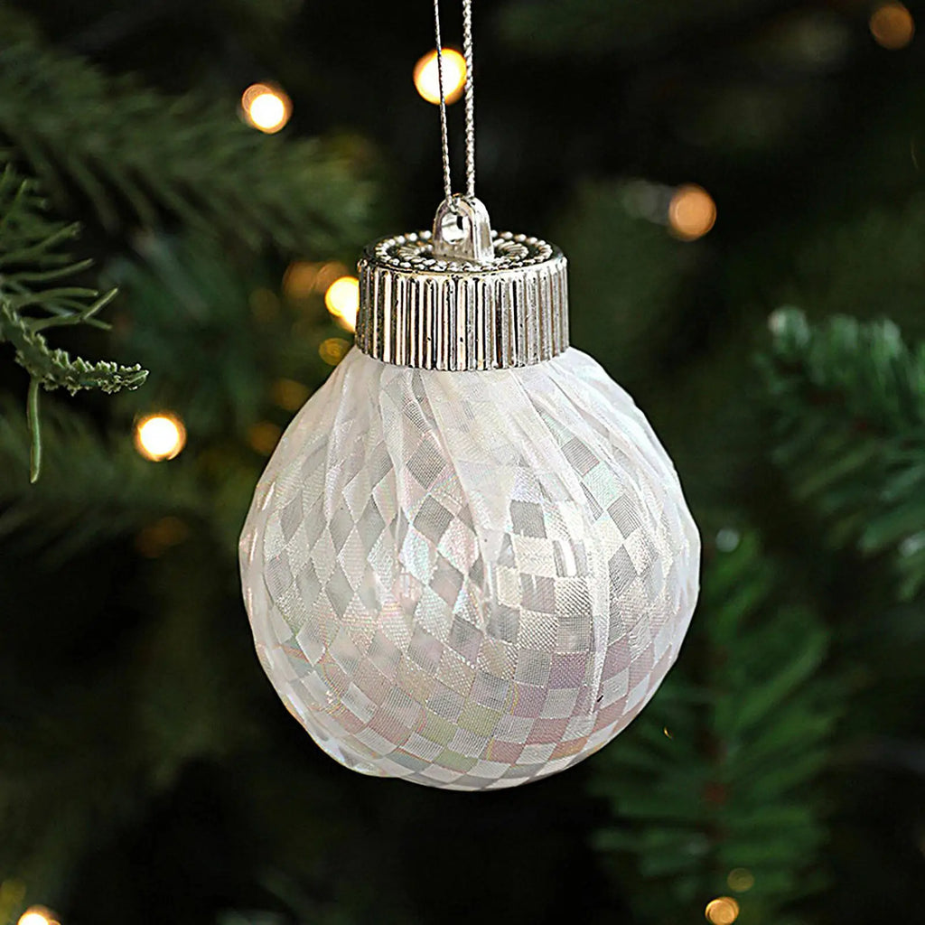 Christmas Ornaments Transparent Pendant Balls Tree Shopping Mall Qme