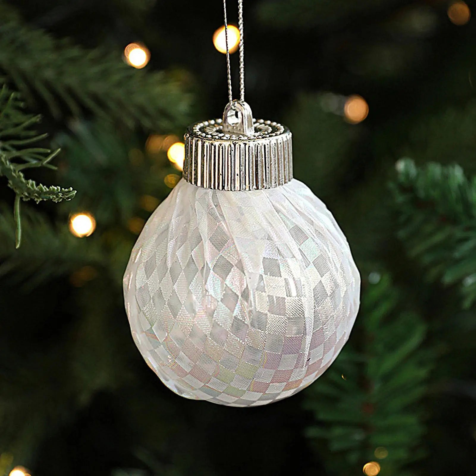 Christmas Ornaments Transparent Pendant Balls Tree Shopping Mall Qme