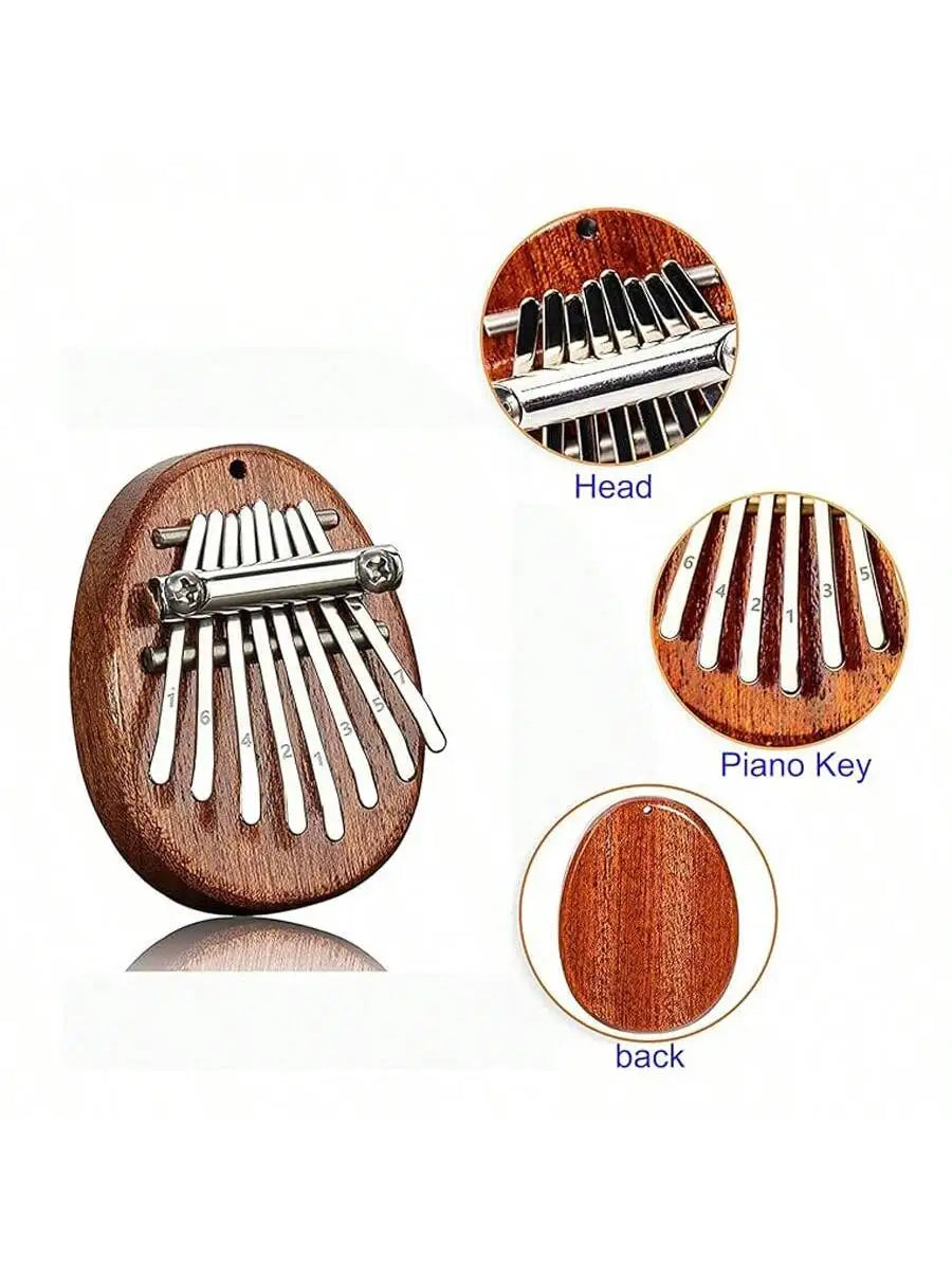 8 Key Kalimba Exquisite Finger Thumb Piano Marimba Musical Good Qme