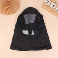 Women Kitchen Hat Cooking Cap Oil Splash Shield Face Cover Reusable Protective Headwear Cooking Spray Dust Mask Farm Bee Keeper Qme Black