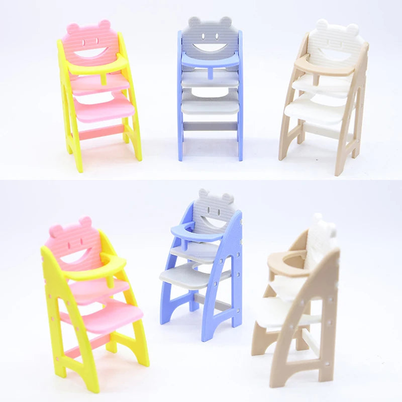 Miniature Simulation Baby Dining Chair Model 1 12 Scale Dollhouse Qme