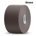 Waterproof Sealing Tape Strips PVC Self Adhesive Wall Sticker for Bathroom Shower Bath Seal Caulk Strip Kitchen Sink Mold Proof Qme 3.2M(10.5 Feet) Brown 3.8CM(1.5inch)