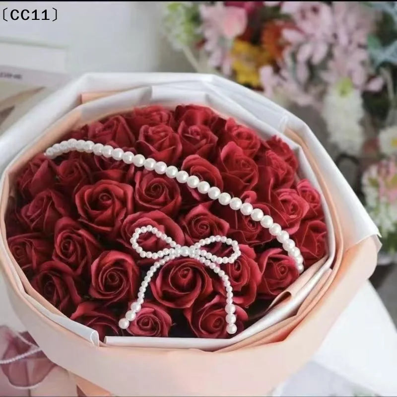 5 Pearl Bow Cake Decoration Suitable Single Party Birthday Baptism Qme