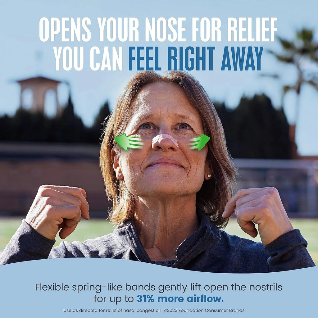 Nasal Strips Extra Strength Tan Stop Snoring Drug-free Solution Qme