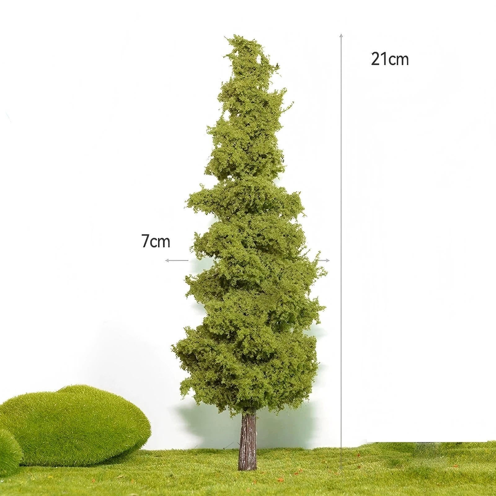 14/21cm Miniature Pine Tree Model Realistic Model Trees For DioramaTrain Layout Fairy Garden Architectural Landscape Decor Qme B3