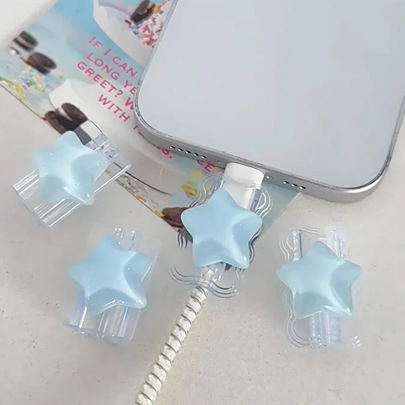 Korea Cute 3D Ocean Stars Change Charger Protector Cover Line Qme