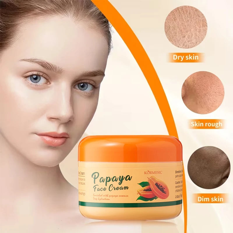 Papaya Face Cream Deep Moisturizing Post-sun Hydration Makes Skin Qme