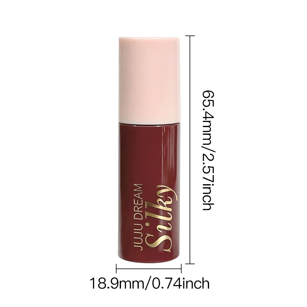 Waterproof Wine Red Matte Lip Gloss Long Lasting Velvet Lipstick Qme