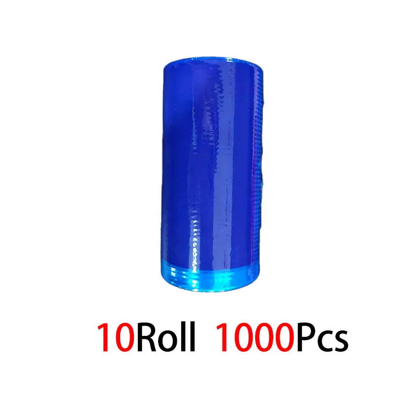 100Pcs Semi-Transparent Release Film, Anti-Stick Sheet, Silicone Oil Film, Moisture-Proof and Waterproof Isolation Pad Film Tape Qme 10rolls-blue 15M 10mm