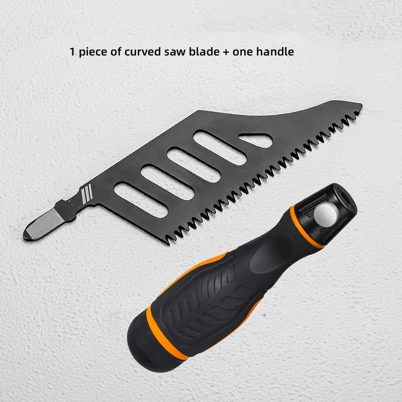 Explosion Proof Edge Woodworking Irregular Curve Saw Blade Fine Coarse Teeth for Wood Aluminum Tight Spaces Precision Cut Tool Qme 1 set