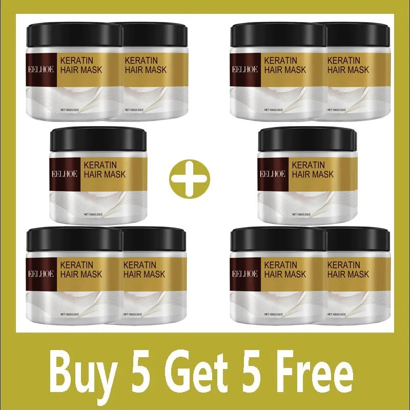 Hair Membrane Natural Repair Hair Mask Prevent Dryness Split Ends Repair Damage Frizz Tangles Soft Smooth Hair Care Products Qme Buy 5 Get 5 Free