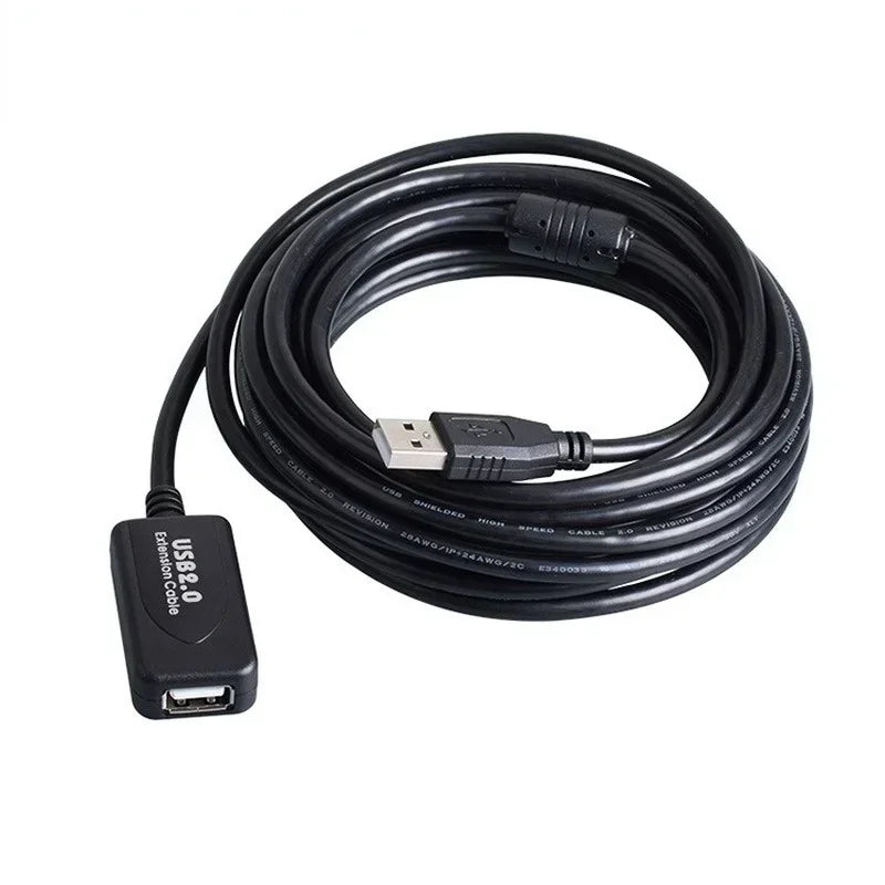 USB 2.0 Male To Female USB Cable Extender Cord Wire Super Speed Data Sync USB2.0 Extension Cable 10m 15m 20m 30m for PC Laptop Qme 30M
