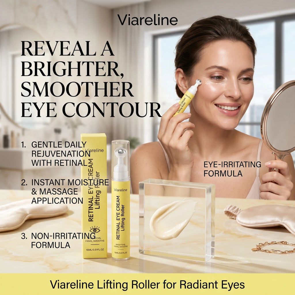 Viareline Retinal Eye Cream Fades Fishtail Pattern Anti-Wrinkle Dark Circles Removal Treatment Eyebags Tightening Skin Eye Cream Qme