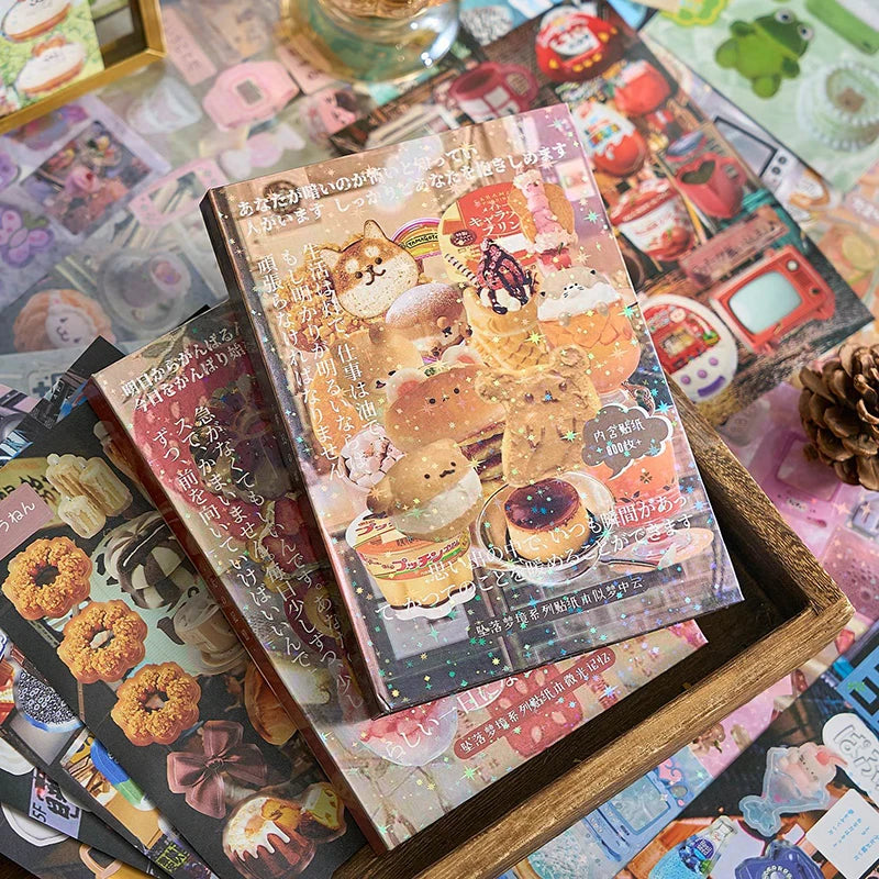 45 Sheets Ins Cute Food Laptop Scrapbook Journal Kawaii Stickers Qme