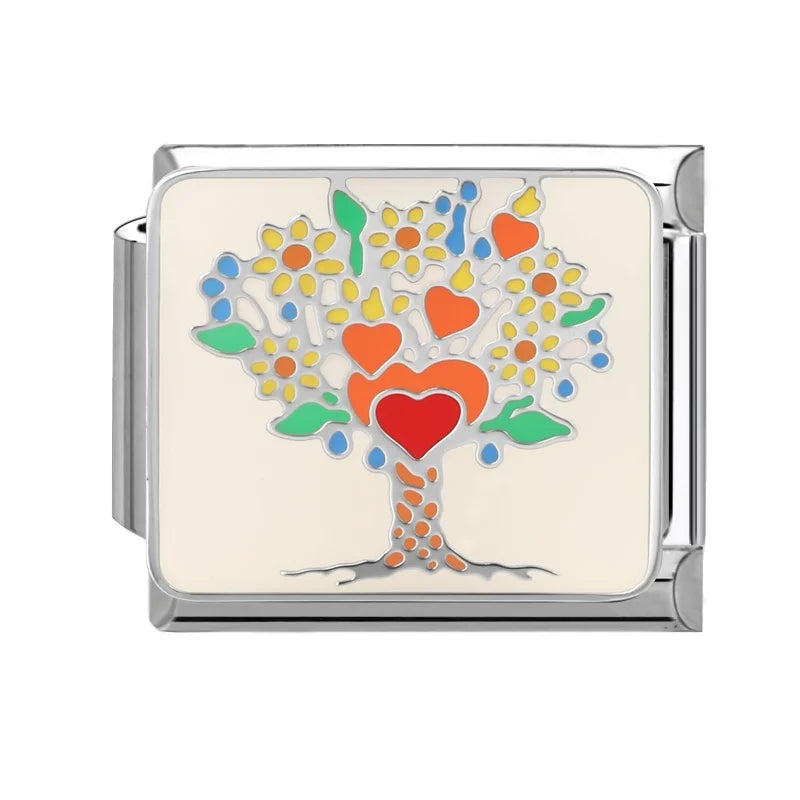 2026 New Wholesale World Peace Dove Love Heart Birds Italian Charm Fit 9mm Stainless Steel Bracelet Making Women Jewelry Gift s Qme Style 5