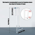 Shower Door Hooks Anti-slip Acrylic Bathroom Sturdy Durable Qme Transparent