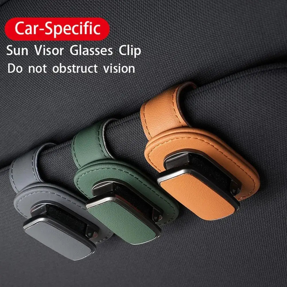 Car Eyeglass Storage Clip Ticket Sunglass Holder Visor Sun Sunglasses Qme