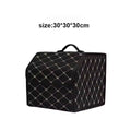 Foldable Car Trunk Storage Box Collapsible Vehicle Rear Organizer for Cargo Space Saving Decorative Trunk Accessory Qme Gold S