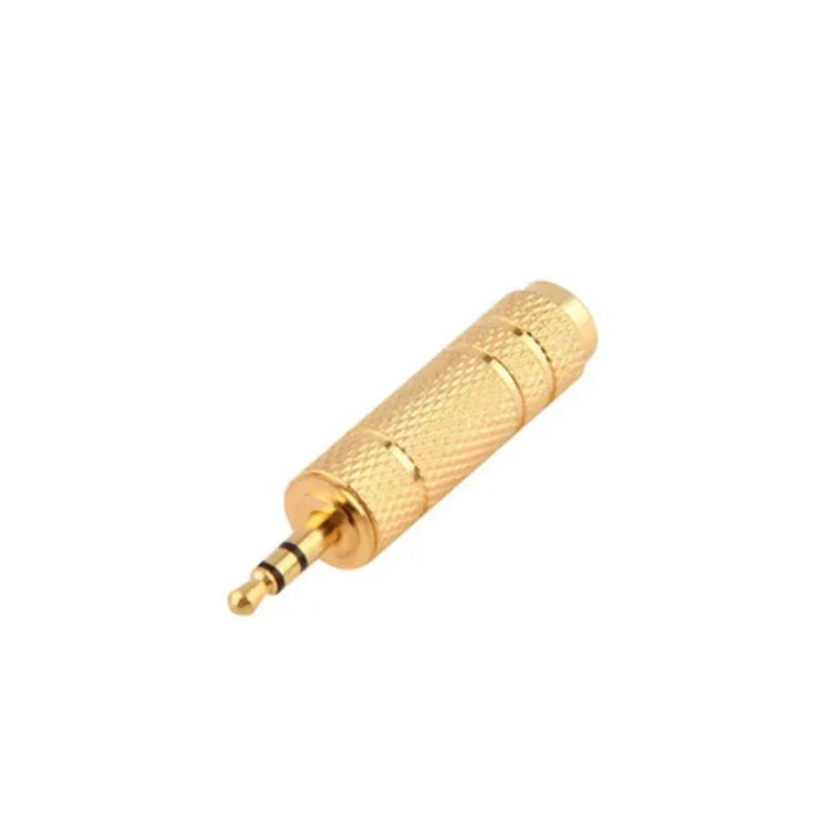 10PCS Audio 6.5 To 3.5 Adapter Microphone Microphone Headset 3.5mm Male Hole To 6.35 Female Plug Big To Small Qme
