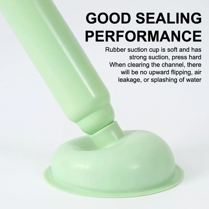Toilet Plunger Powerful High-pressure Drain Suction Cups Unblocker Qme