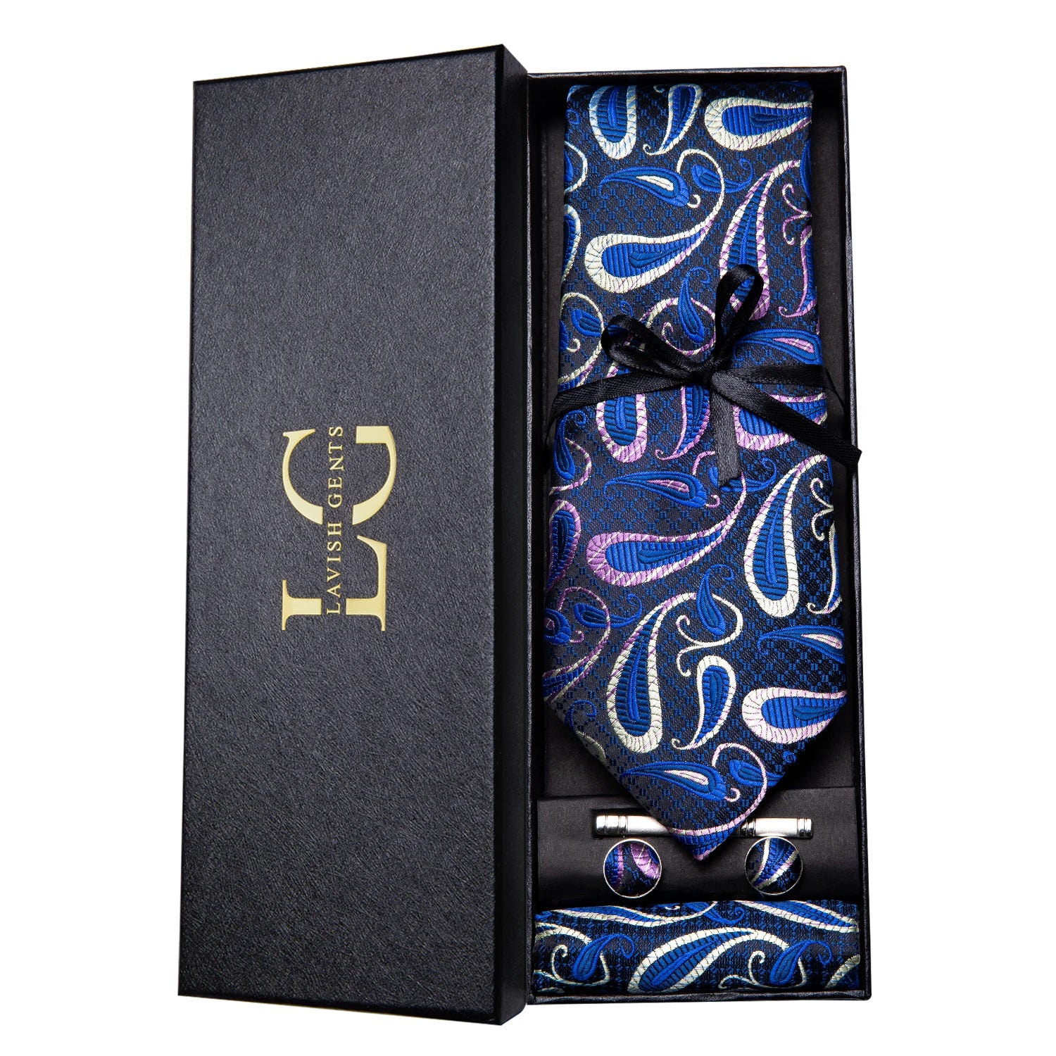 Hi-tie Luxury Box Classic Paisley Teal Green Necktie Gentle Men's Tie Qme N-3532-SMT-02