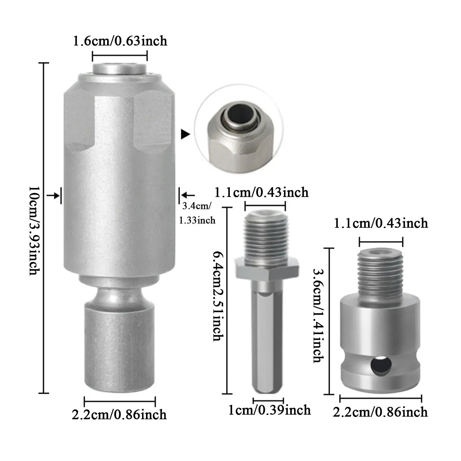 Wrench Drill Adapter 3 Cordless Conversion Accessories Taladro Qme