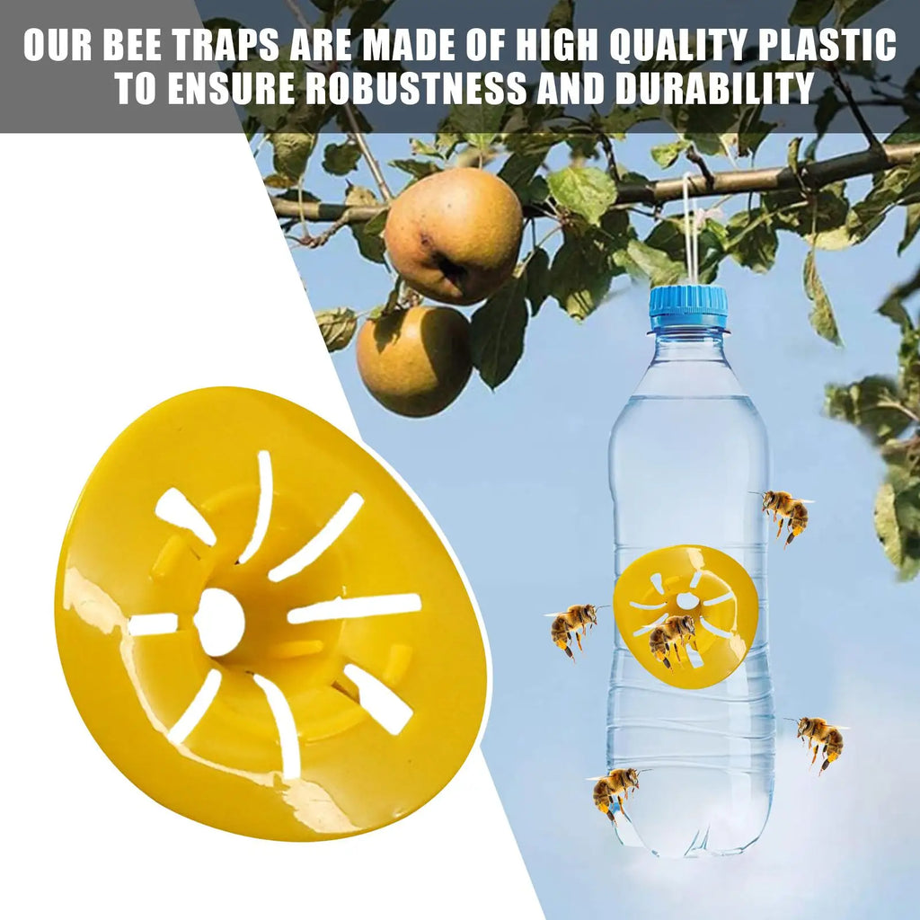 Wasp Traps 10Pcs Flower-Shaped Bee Catcher Reusable Bee Catcher Fly Trap Fly Catcher Hornet Trap Wasp Trap for Garden Indoor Qme