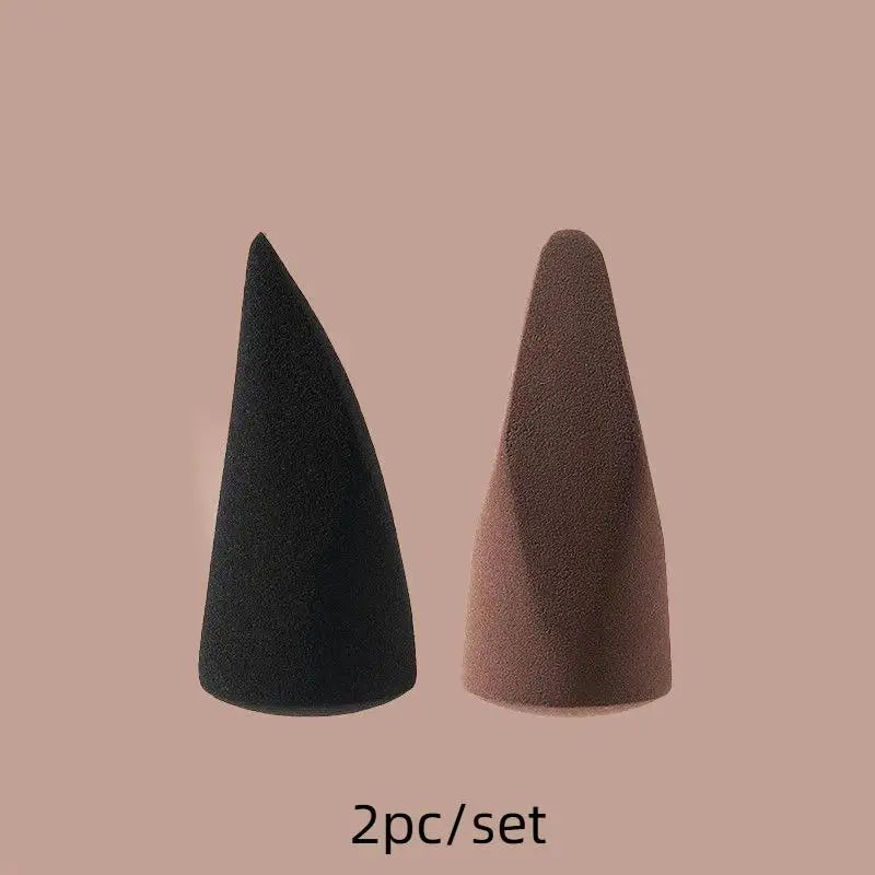 1 Cone Shaped Powder Puff Soft Wet Dry Use Makeup Sponge Liquid Qme C