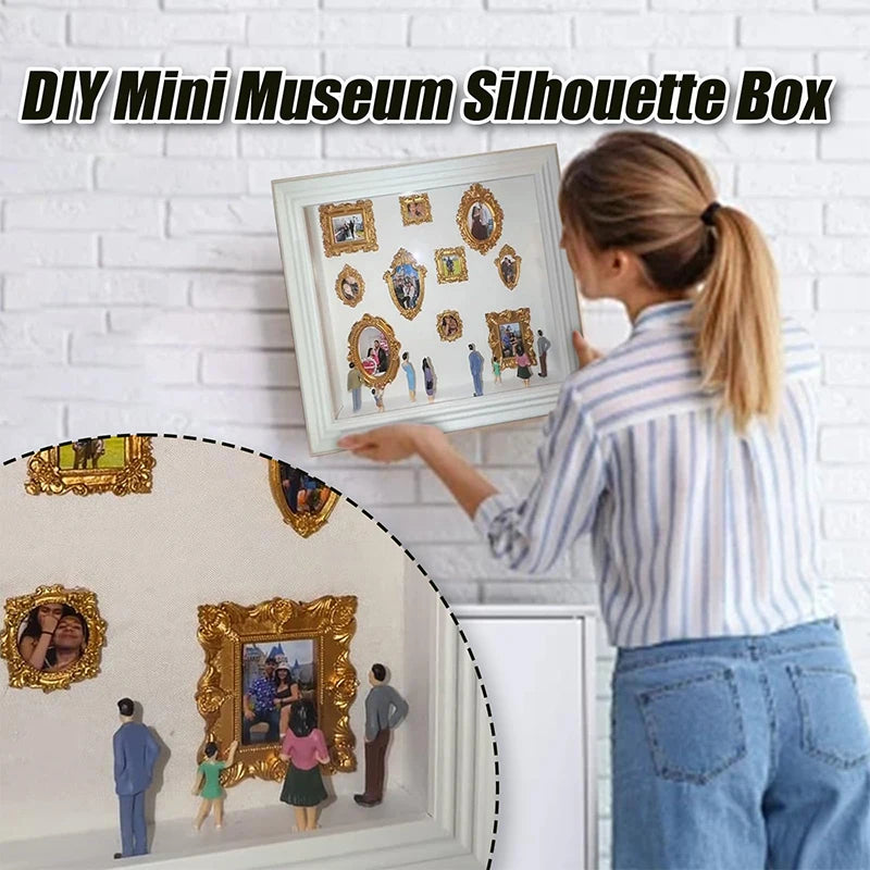 DIY Mini Museum Silhouette Box–Celebrate Your Unique Memories In Style, Personalized DIY Photo Family Memory Display Case Frame Qme