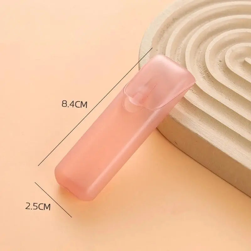 Mini Storage Box Travel Portable Transparent Toothpick Cotton Swab Qme A4