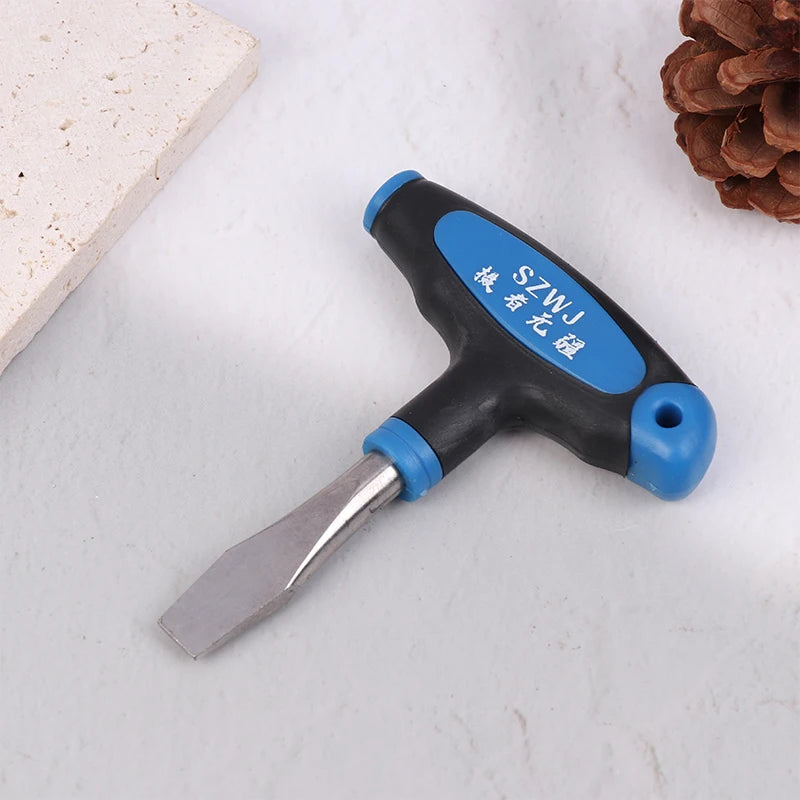 Flat Head Screwdriver T-handle Grip Quick Release Plate Camera Tools Qme