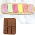 ^6 Grids Silicone Mini Rectangular Chocolate Mold Ice Plate Mousse Cake Decoration Baking Mold Biscuit Jelly Candy Tools DIY Qme 6 Grids