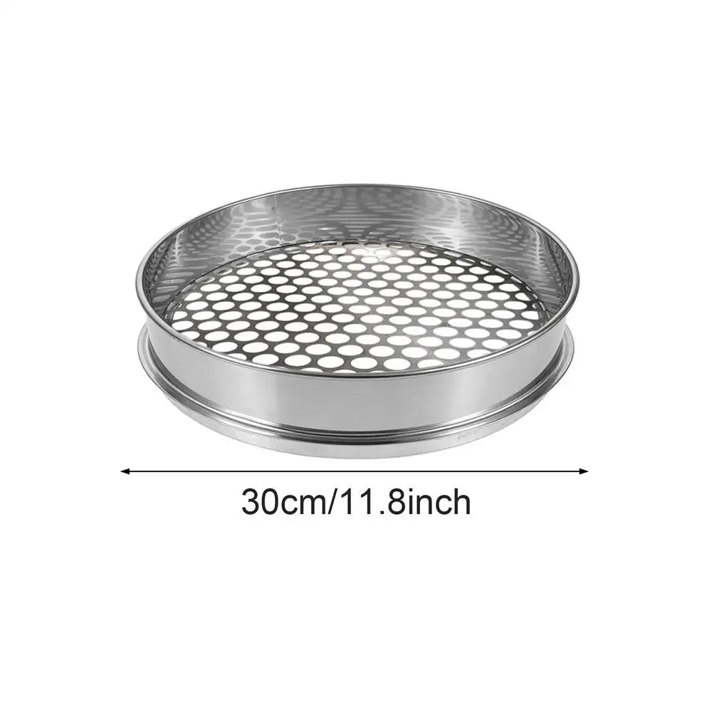 Dirt Sifter Gardening Round Hole Mesh Strainer Stainless Steel Gravel Qme China Mainland 10MM