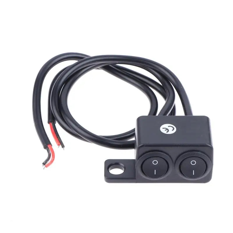 Push Light Off Button Waterproof Switch Motorcycle Switches Connector Qme left OF-OF