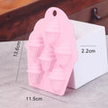 6 Cavity Food Grade Silicone Cupcake Molds Non Stick Surface Home Qme Pink