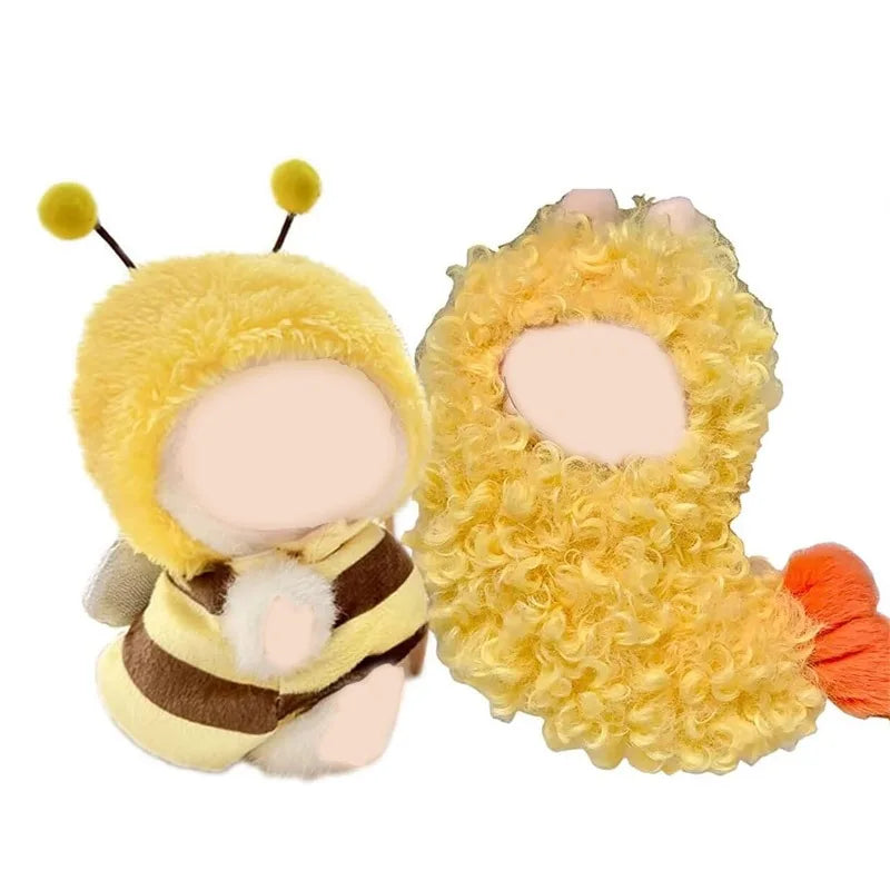 Labubu15-17cm plush doll clothing animal clothing, cute and unique clothing fashion dress up game Qme
