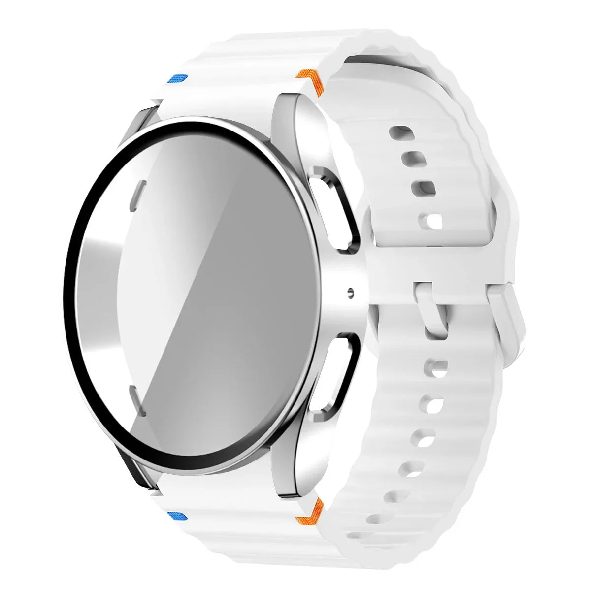 Silicone Strap Samsung Watch 7 6 5 4 5Pro Band Case Screen Protector