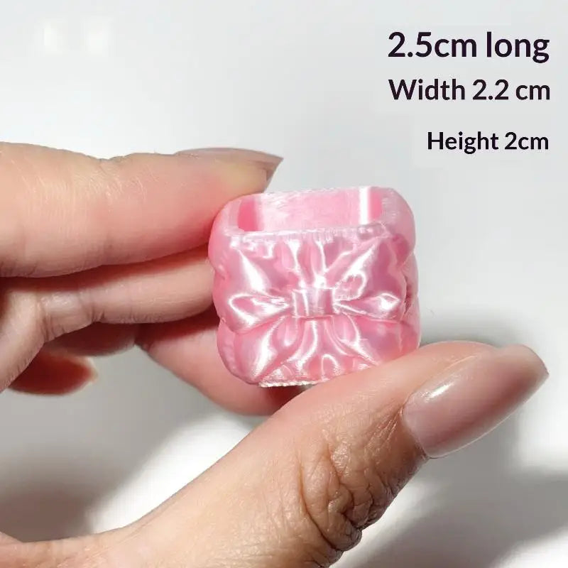 Miniature Cosmetic Storage Box Dollhouse Mini Pink Case Model Decor Qme A6