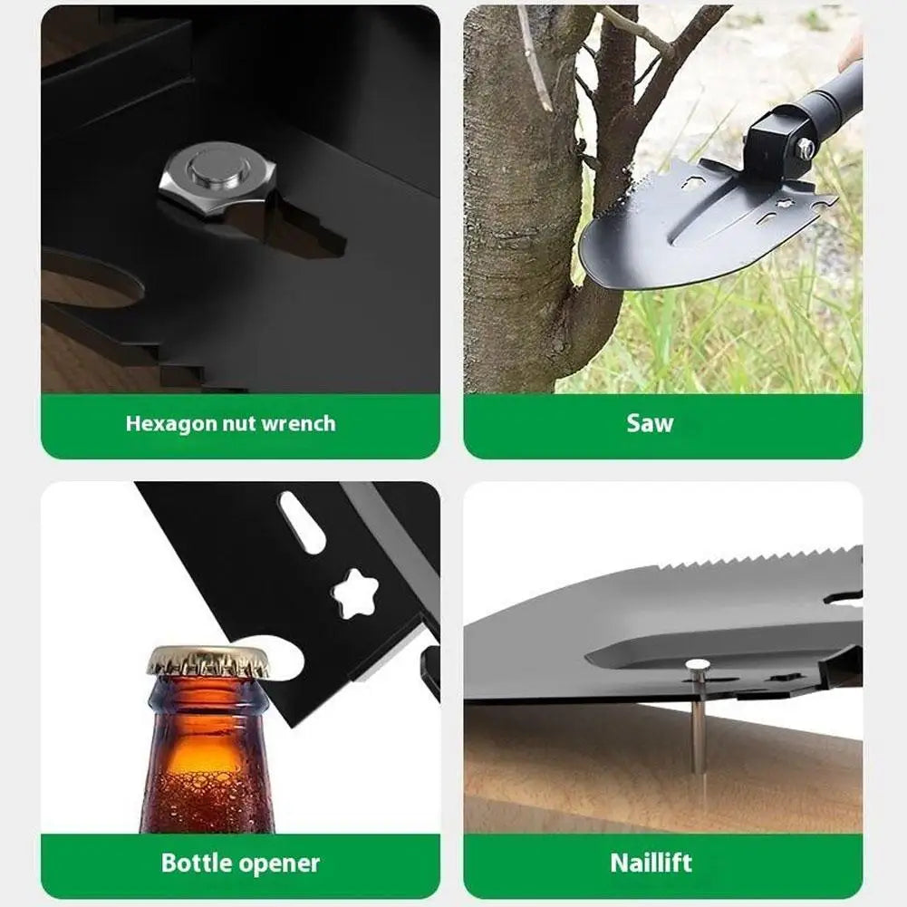 Survival Shovel Multi-tool Portable Engineer Disaster Recovery Car Qme