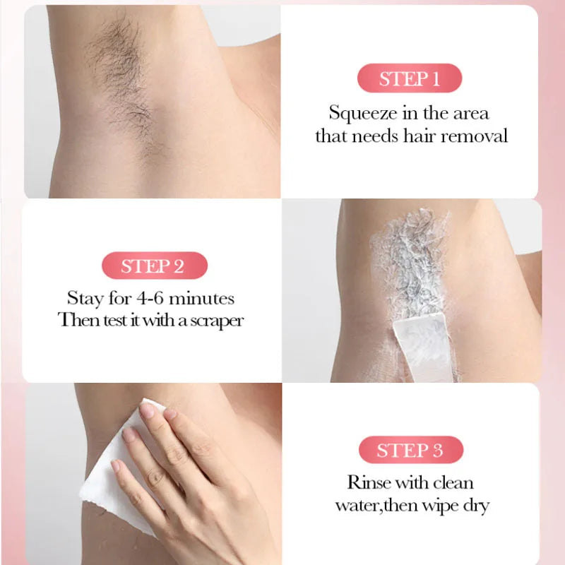 Hair Removal Cream Permanent Epilator Cream Intimate Areas Health Painless Hair Remover Growth Inhibitor for Woman Men Body Care Qme