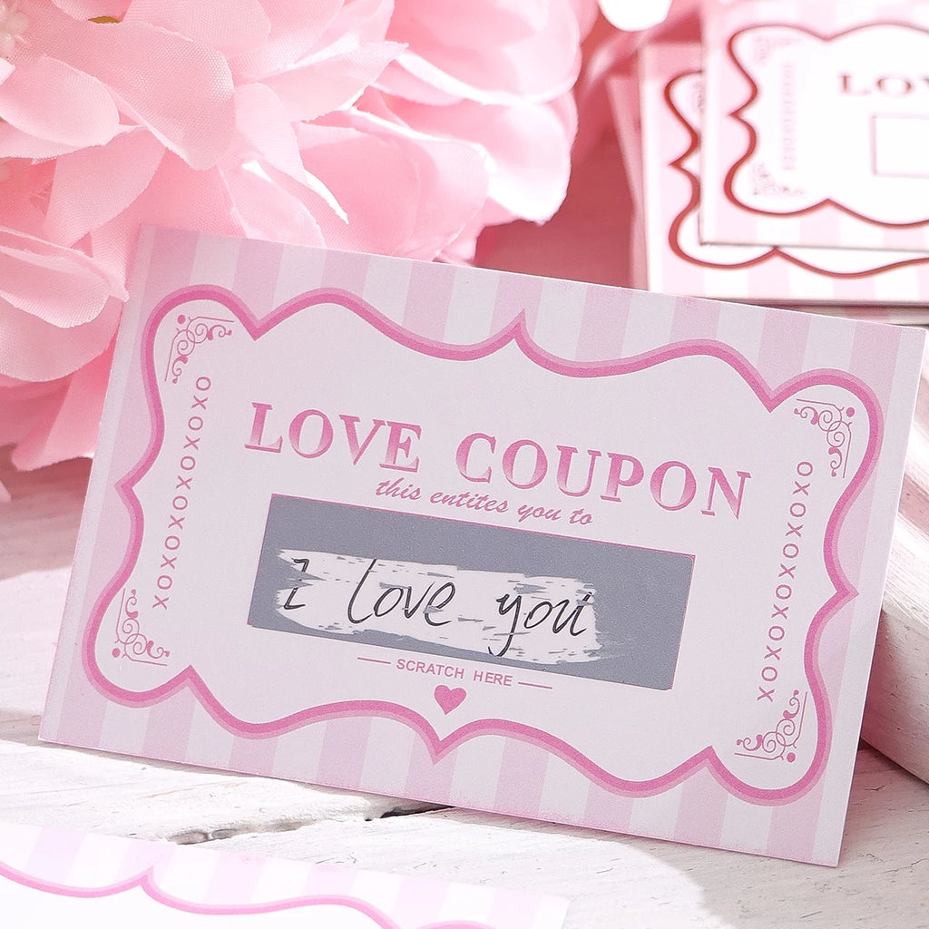 10Pcs/20Pcs Scratch Off Love Coupons, DIY Valentine's Day Love Coupons, DIY Romantic Scratch Off Couple Date Ideas, Night Cards, Qme