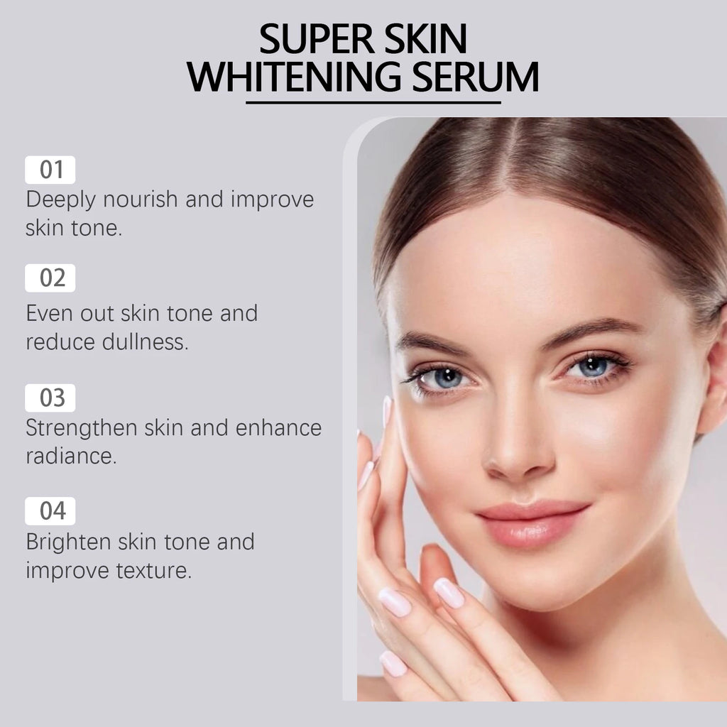 Double Glutathione Serum Lightens Dark Spots Even Skin Tone Skin Radiant Moisturizing Hydrating Smoothing Brighten Skin Care Qme
